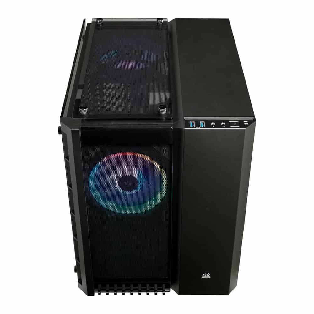 (image for) Corsair Crystal Black 280X RGB Glass Micro ATX PC Gaming Case